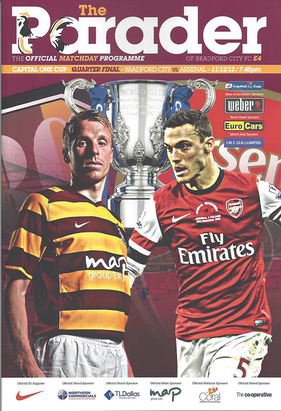 Bradford City FC v Arsenal FC